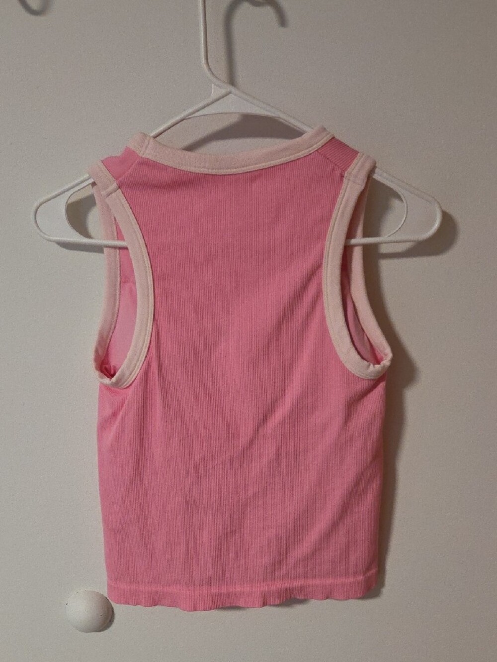 All In Motion - Pink Ribbed Athletic Tank - Picture 3 of 3